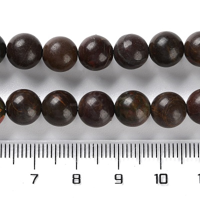 Natural Polychrome Jasper/Picasso Stone/Picasso Jasper Beads Strands G-C160-01-8mm-1