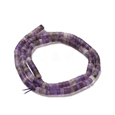 Natural Amethyst Beads Strands G-P575-B38-4x2mm-1