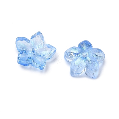Dyed & Heated Glass Bead Caps X-GLAA-Z019-02N-1