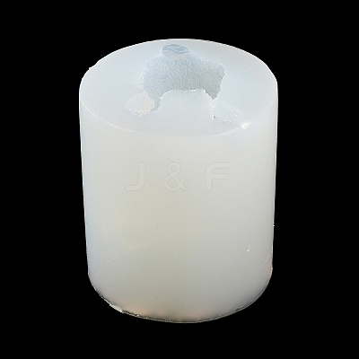 3D Sitting Teddy Dog Figurine DIY Silicone Candle Molds SIMO-C009-04B-1