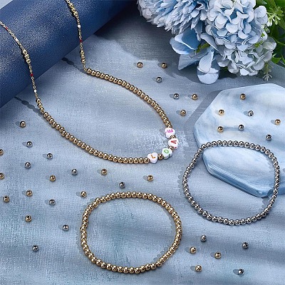 Brass Round Spacer Beads KK-PH0013-75A-1