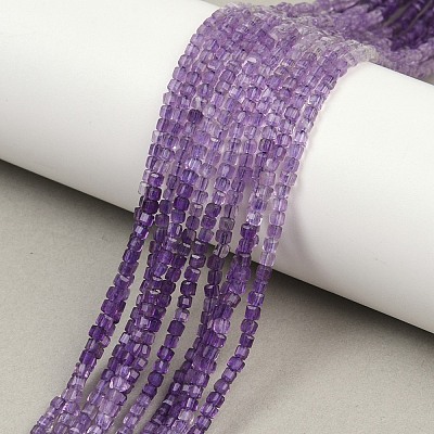 Natural Amethyst Beads Strands G-P457-B01-53-1