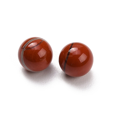 Natural Red Jasper Sphere Beads G-H359-02I-8mm-1