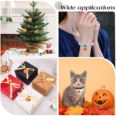 20Pcs Halloween Pumpkin Bell  KKB-GF0001-01-1