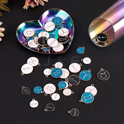 Alloy Enamel Pendants ENAM-SZ0001-14LG-RS-1
