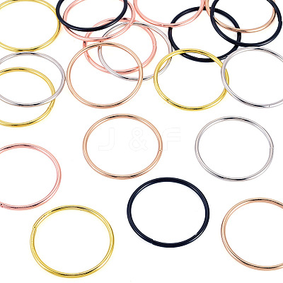20Pcs 5 Colors Iron Rings FIND-TA0011-03-1