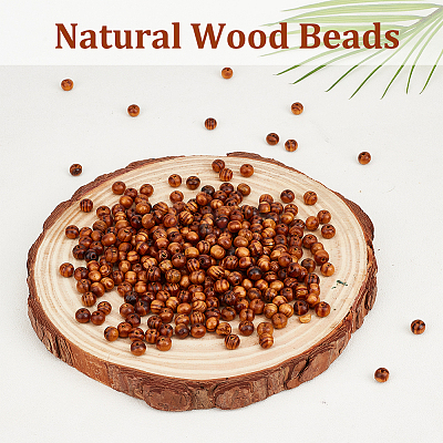 Natural Wood Beads WOOD-OC0003-73A-1