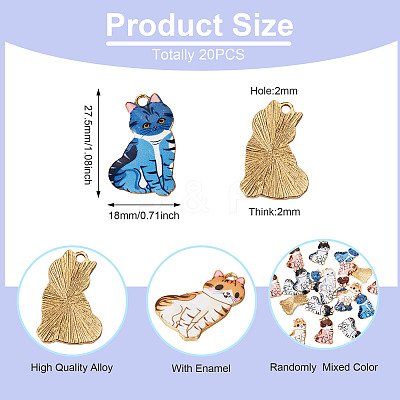 20Pcs Alloy Pendants FIND-TA0004-44A-1