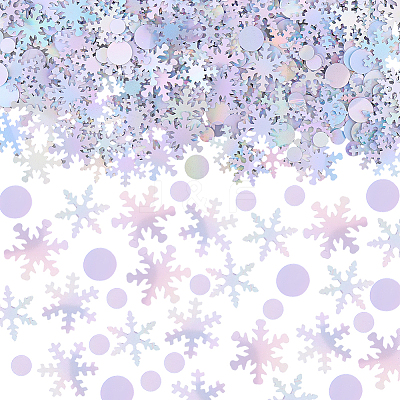 60G Christmas Snowflake Paper Confetti DIY-CY0002-42-1