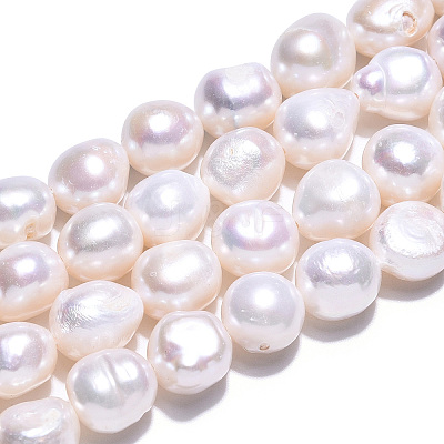 Natural Cultured Freshwater Pearl Beads Strands PEAR-N014-10A-1