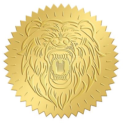 Plastic Self Adhesive Gold Foil Embossed Stickers DIY-WH0211-315-1