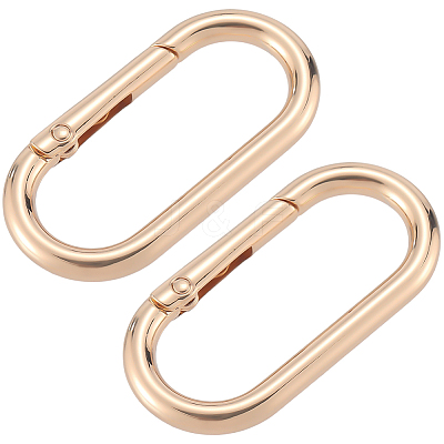 6Pcs Alloy Spring Gate Rings FIND-SP0001-24KCG-1