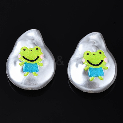 3D Printed ABS Plastic Imitation Pearl Beads KY-S163-423-1