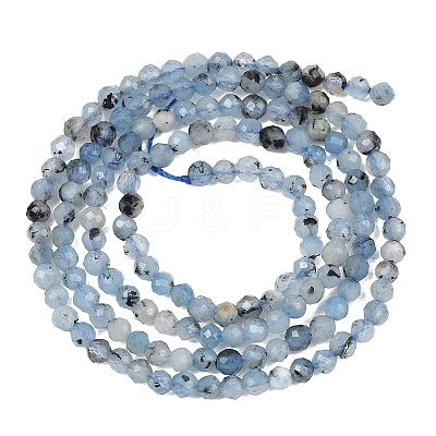 Natural Devil Blue Aquamarine Beads Strands GG-CBAF158-D01-04-1