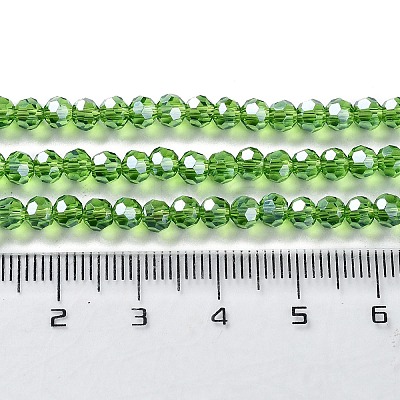 Electroplate Glass Bead Strands LS-EGLA-R015-4mm-14-1