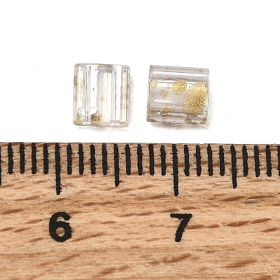 2-Hole Transparent Glass Seed Beads SEED-S023-30C-31-1