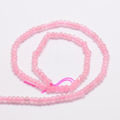 Dyed Natural Malaysia Jade Rondelle Beads Strands X-G-E316-2x4mm-32-1