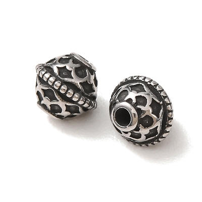 304 Stainless Steel Beads SA-CBA9DCB-15AS-1