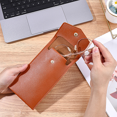 1Pc Rectangle PU Leather Eyeglass Cases AJEW-CN0007-01C-1