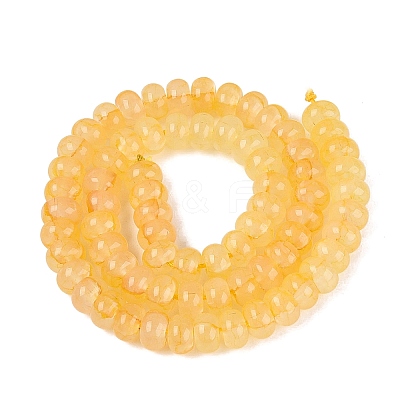 Imitation Jade Crackle Glass Beads Strands GLAA-Q108-05A-A09-1