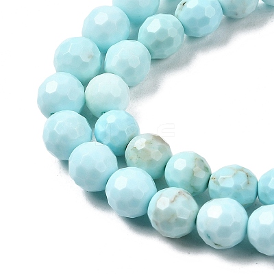 Natural Magnesite Beads Strands G-P598-E-6mm-01-1