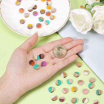 Resin & Walnut Wood Cabochons RESI-S358-70-1