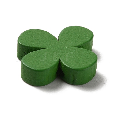 Wooden Plum Blossom Shape Beads ANNA0407-1-1