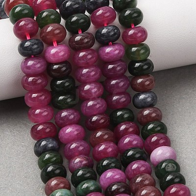 Natural White Jade Beads Strands G-E507-01-M-1