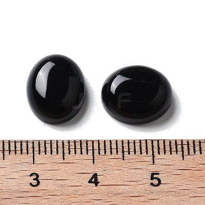 Natural Black Onyx(Dyed & Heated) Cabochons G-G145-01A-28-1