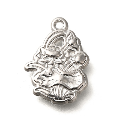 Anti-Tarnish 304 Stainless Steel Pendants STAS-I321-01P-1