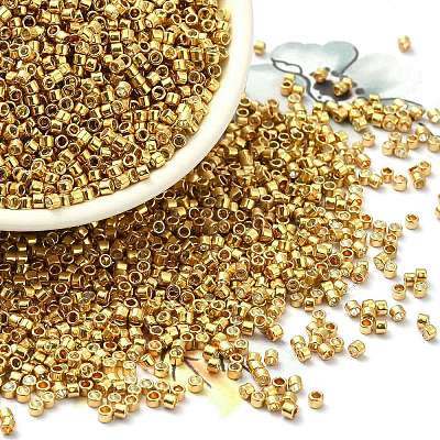Electroplate Glass Seed Beads X-SEED-S042-01B-12-1