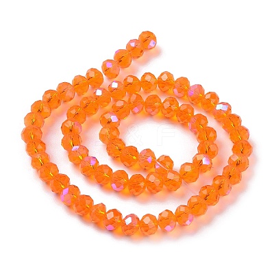 Electroplate Glass Beads Strands EGLA-A034-T8mm-L07-1
