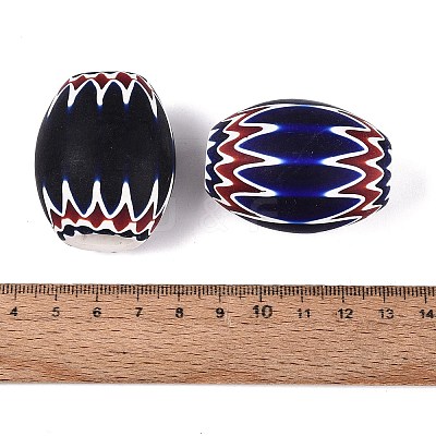 Handmade Millefiori Glass Barrel Beads LA-N002-31A-1