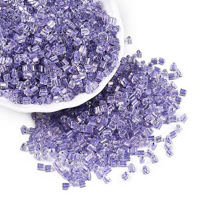 6/0 Transparent Inside Colours Glass Seed Beads SEED-N006-003E-1