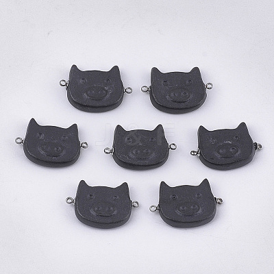 Handmade Porcelain Links connectors PORC-T002-66A-1