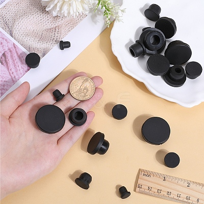 20Pcs 5 Style Silicone Hole Plugs AJEW-GF0008-06A-1-1