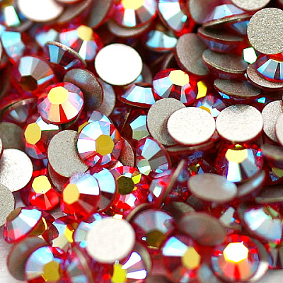 Glass Flat Back Rhinestone RGLA-C002-SS16-236AB-1