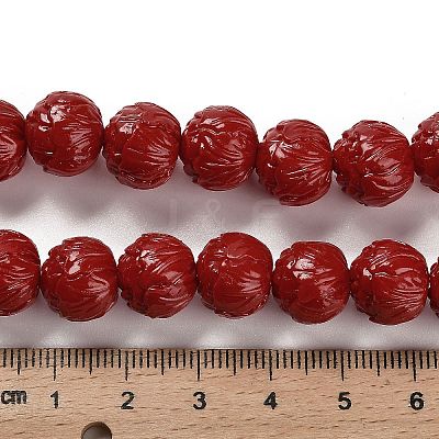 Synthetic Coral Carved Beads Strands CORA-H003-03-1