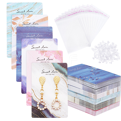 120Pcs 6 Styles Paper Display Cards CDIS-PH0001-53-1