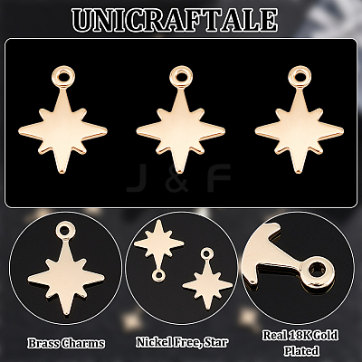30Pcs Brass Charms KK-UN0002-11-1