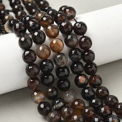 Natural Agate Beads Strands G-M437-C01-01Y-1
