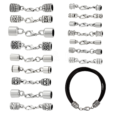 16Pcs Alloy Cord Ends FIND-PH01477-1