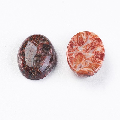 Natural Leopard Skin Jasper Cabochons X-G-LS18x13x10-1