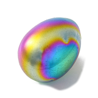 Electroplated Synthetic Non-Magnetic Hematite Palm Stones G-H021-03A-1