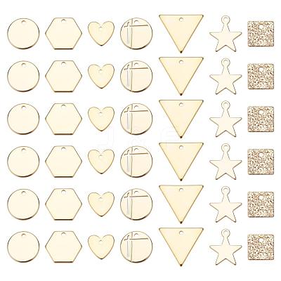 42Pcs 7 Style Brass Charms KK-PH0002-50-1