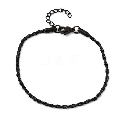 304 Stainless Steel Rope Chain Bracelets for Women BJEW-P395-01EB-1