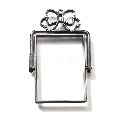 Alloy Open Back Bezel Pendants PALLOY-I223-10B-1