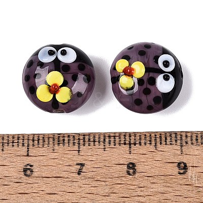 Handmade Bumpy Lampwork Beads LAMP-Q039-15E-1
