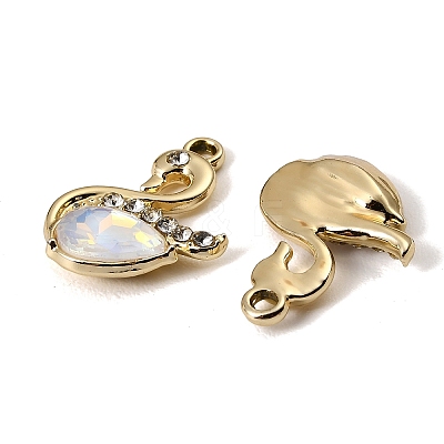 UV Plating Alloy Glass Pendants FIND-K032-35G-1