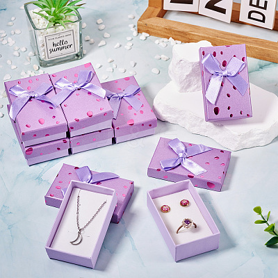 Polka Dot Pattern Cardboard Jewelry Packaging Boxes LS-CON-TAC0011-04B-04-1